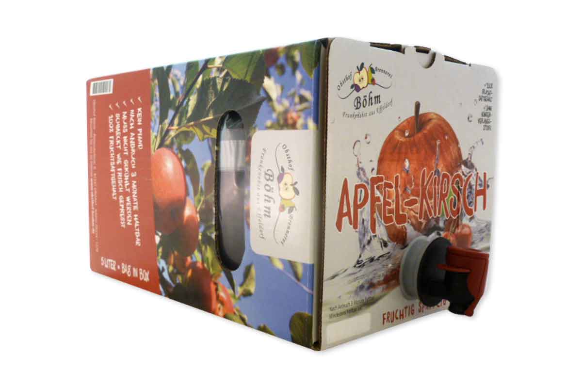 Apfel-Kirschsaft Bag in Box - naturtrüb 