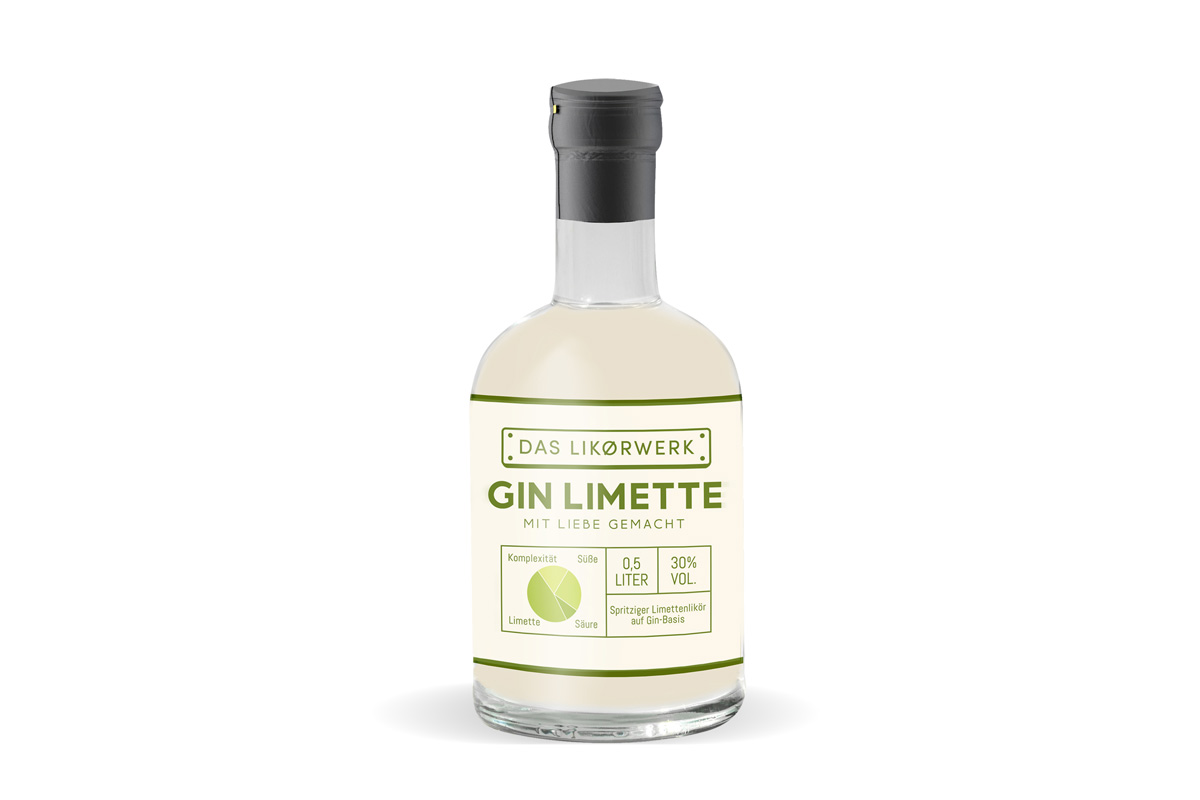 Gin-Limetten-Likör 500 ml 30% Vol.