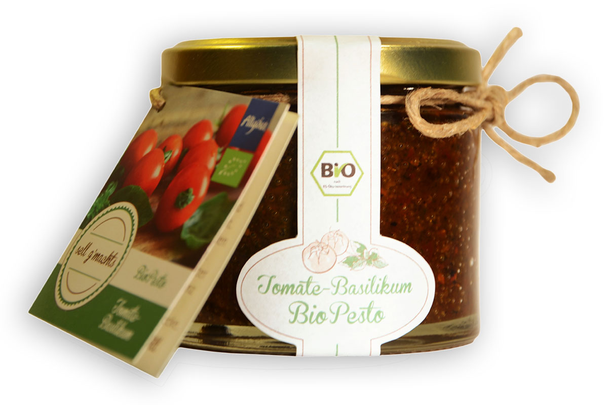 Tomate-Basilikum Bio-Pesto (würzig-pikant)