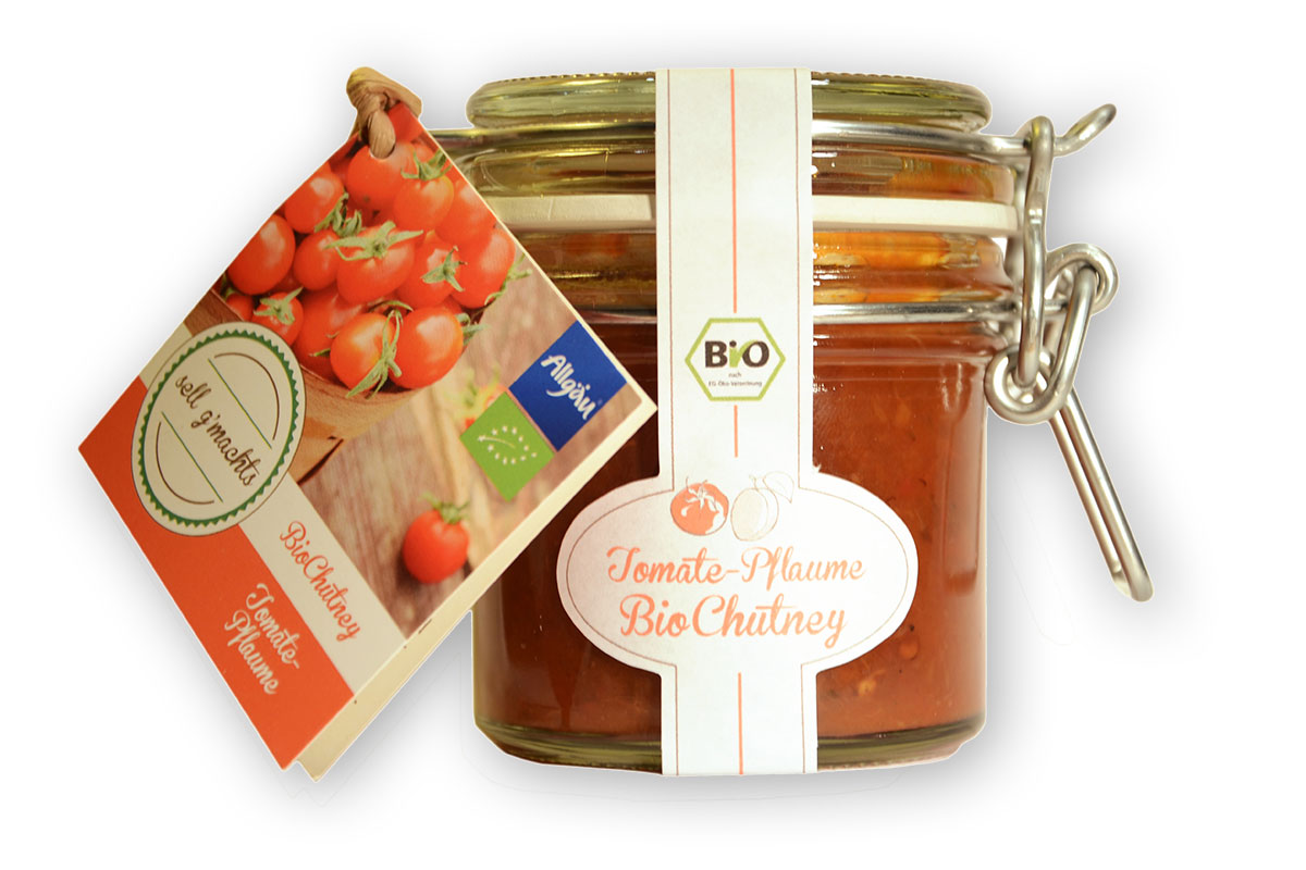 Tomate-Pflaume Bio-Chutney (würzig-fruchtig)