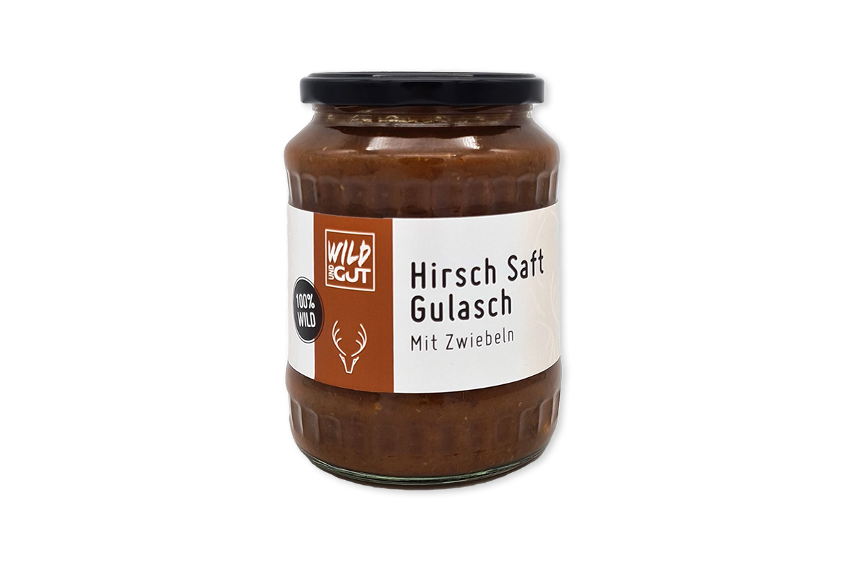 Hirsch Saft Gulasch - Mit Zwiebeln