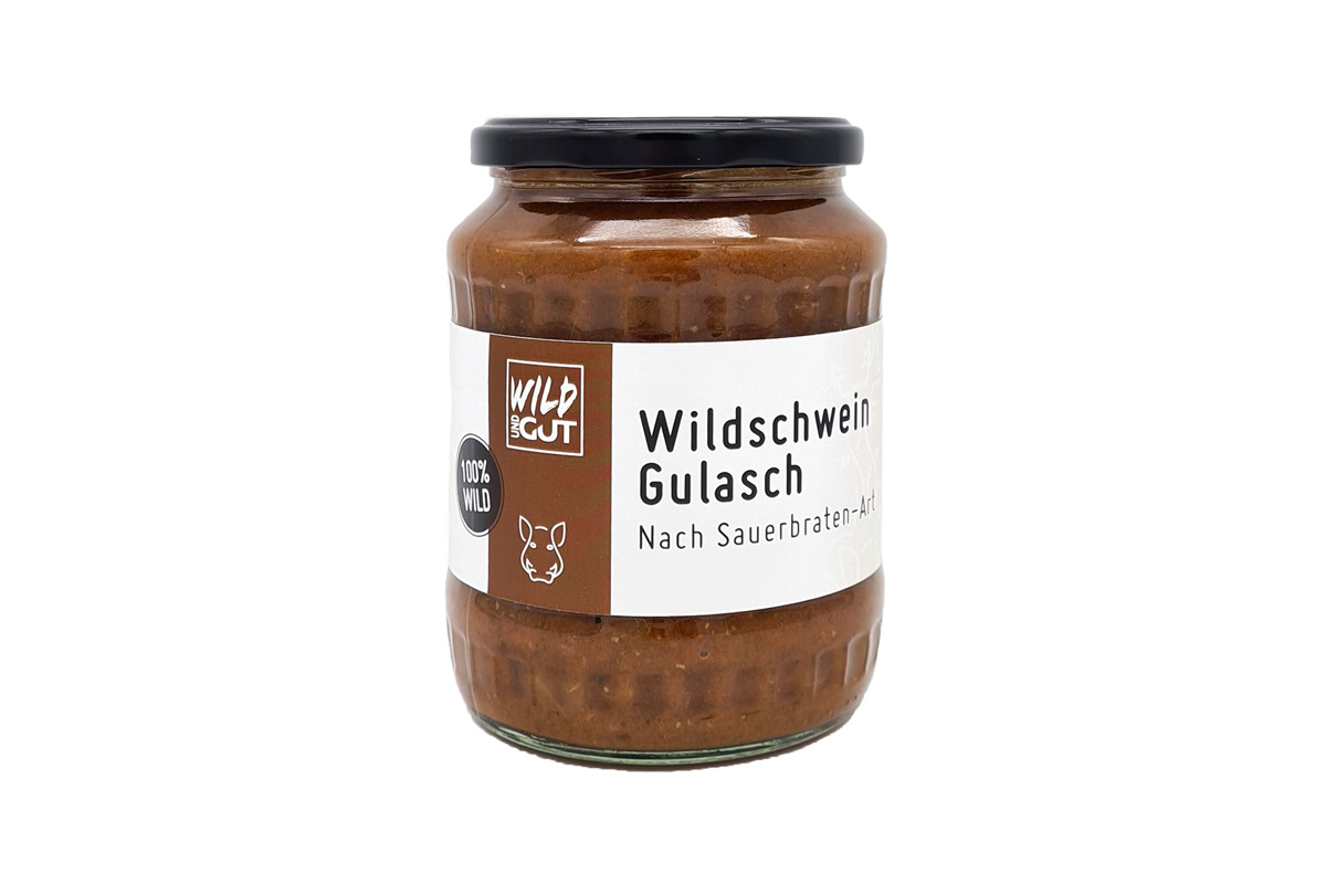 Wildschwein Gulasch - In Sauerbraten Sauce