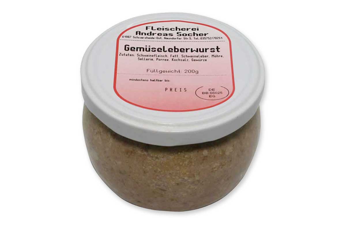 Lausitzer Gemüse-Leberwurst
