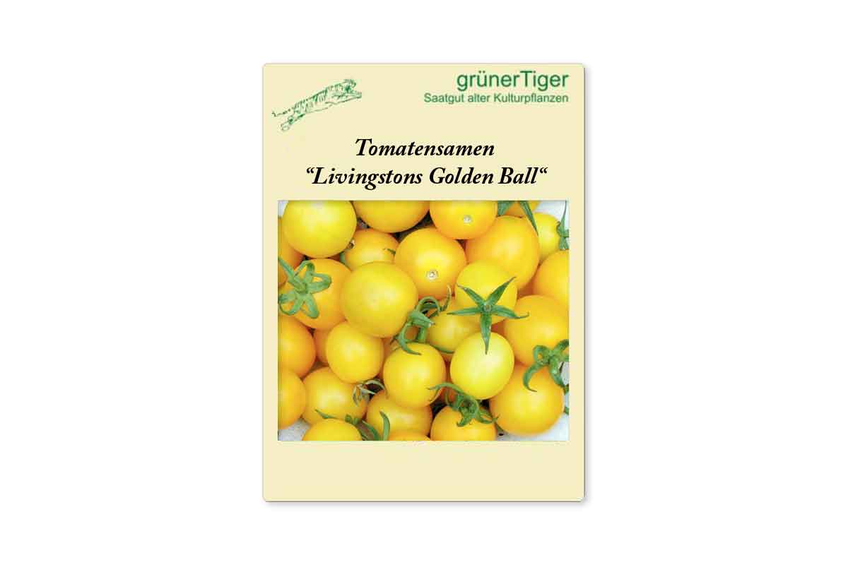 Samen fÃ¼r Gelbe Stabtomate Livingstons Golden Ball 